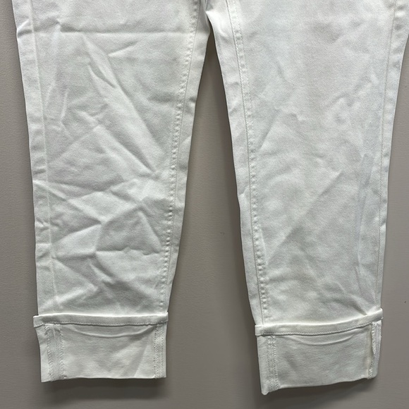 NWT Ruff Hewn True Crop White Denim Jeans Crochet Lace Pocket Detail 12 - Picture 3 of 16